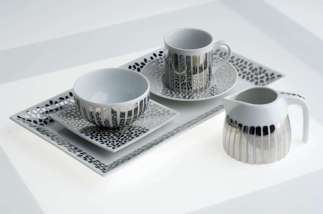 Set individual Punto y Rayas.